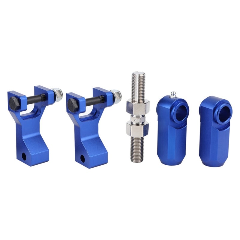 ATV Front Rear Lowering Kit Blue Aluminum - 3.5in Front Drop 2in Track Widening - Adjustable Rear 1in to 4in Lower for Flat Track Drag Racing Trail Riding - Image 4
