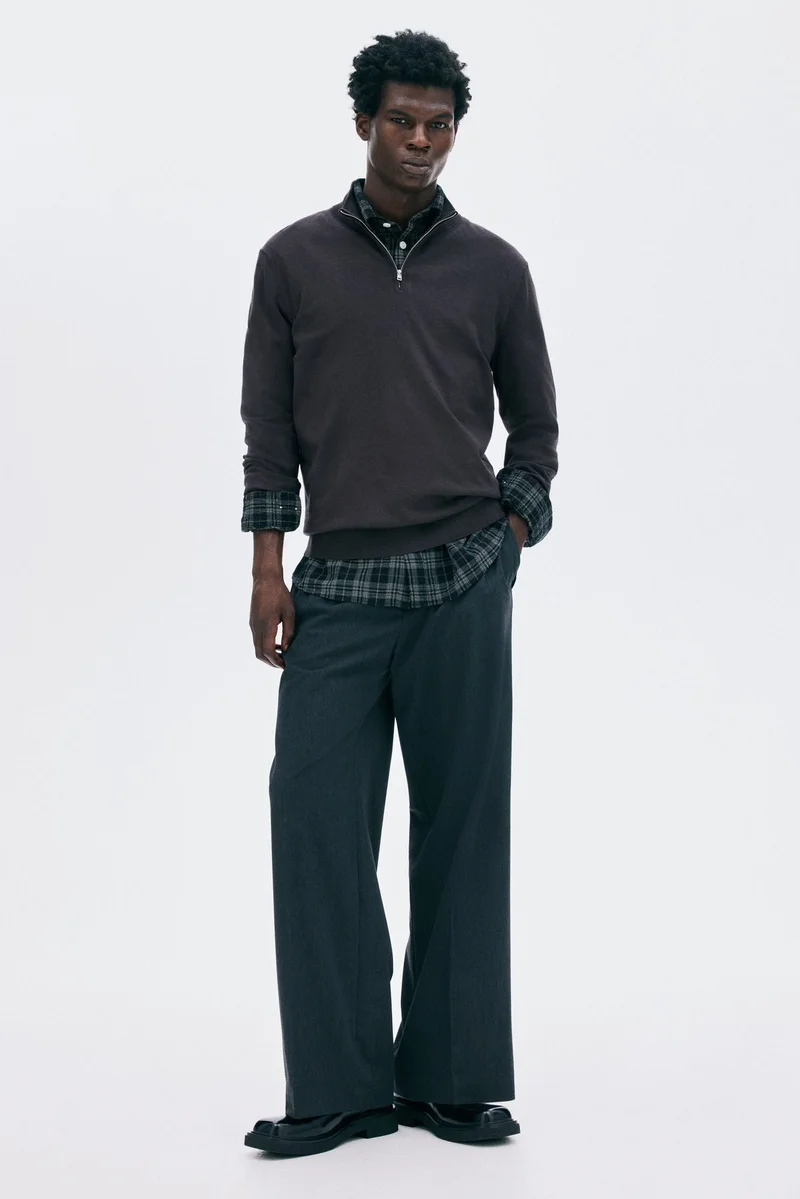 H&M Regular Fit Zip-top jumper