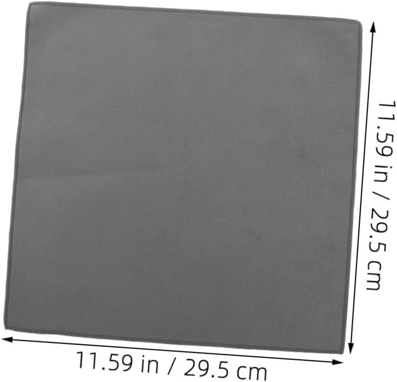 2pcs Double-Sided Grey Microfiber Car Wash Drying Towels 30x30cm Super Absorbent Car Detailing Cloths for Auto Cleaning and Water Removal - Image 2