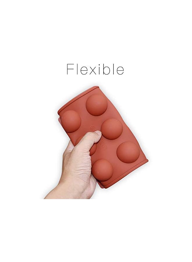 S-TOP Mini 24-Cavity Semi Sphere Silicone Mold, 3 Packs Baking Mold for Making Chocolate, Cake, Jelly, Dome Mousse-Pay Atenntion to the Size - Image 4
