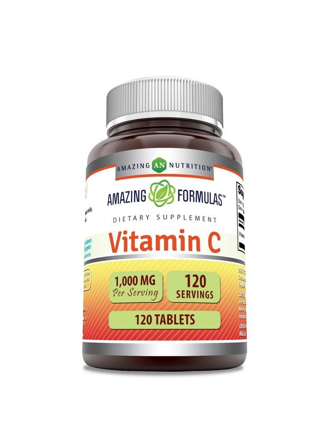 Amazing Formulas Vitamin C Supplement | 1000 Mg Per Serving | Tablets | Non-GMO | Gluten-Free | Made in USA (1 Pack, 120 Count) - pzsku/Z536433CD1850C7CFAFB4Z/45/_/1739864095/a69f6bf2-37d0-4631-b346-9b5945dff9c7