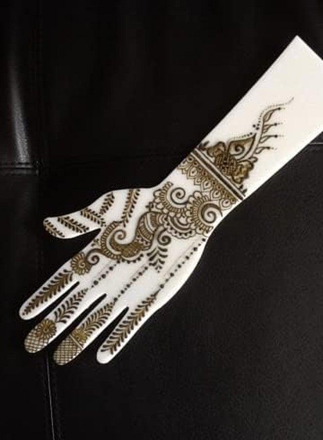 Shivraj Reusable Acrylic Hand For Mahendi Practice | Perfect Training For Mehandi Hand | White Acrylic Hand (PACK OF 1) - Image 3