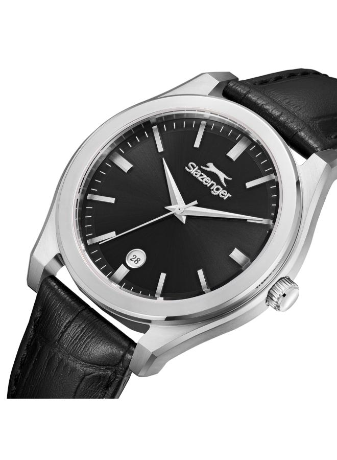 Slazenger Men's Leather Analog Watch SL.9.2486.1.01 - 41 mm - Image 5