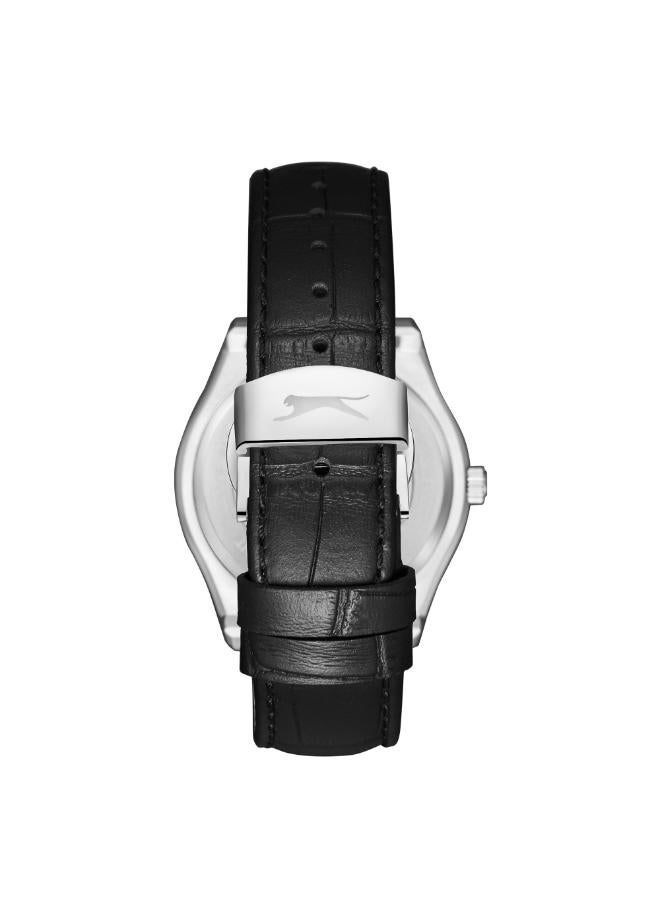 Slazenger Men's Leather Analog Watch SL.9.2486.1.01 - 41 mm - Image 4