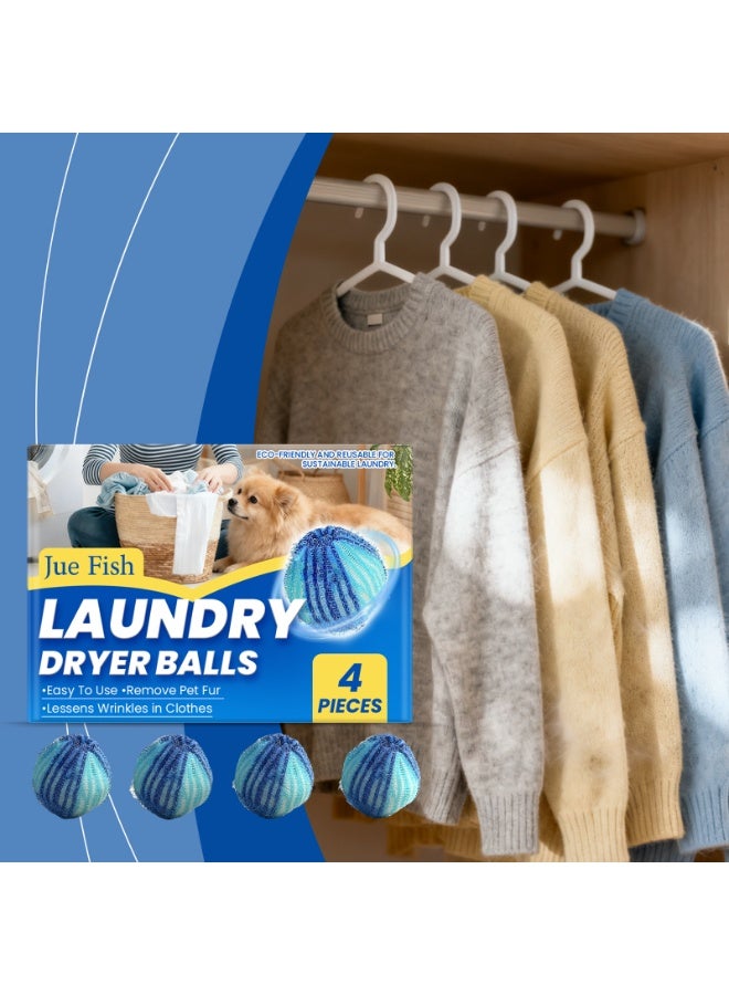 JUE FISH Laundry Pet Hair Removal Ball for Cleaning Animal Hair from Clothes, Convenient and Portable for Home Use - Image 1