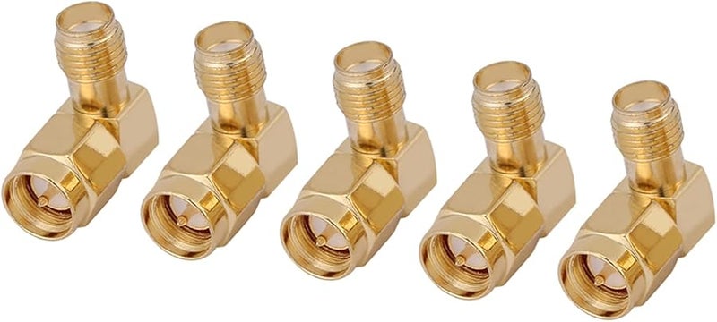 SMA Male to Female Right Angle 90 Degree RF Connector Pack of 5 High Reliability - Image 5