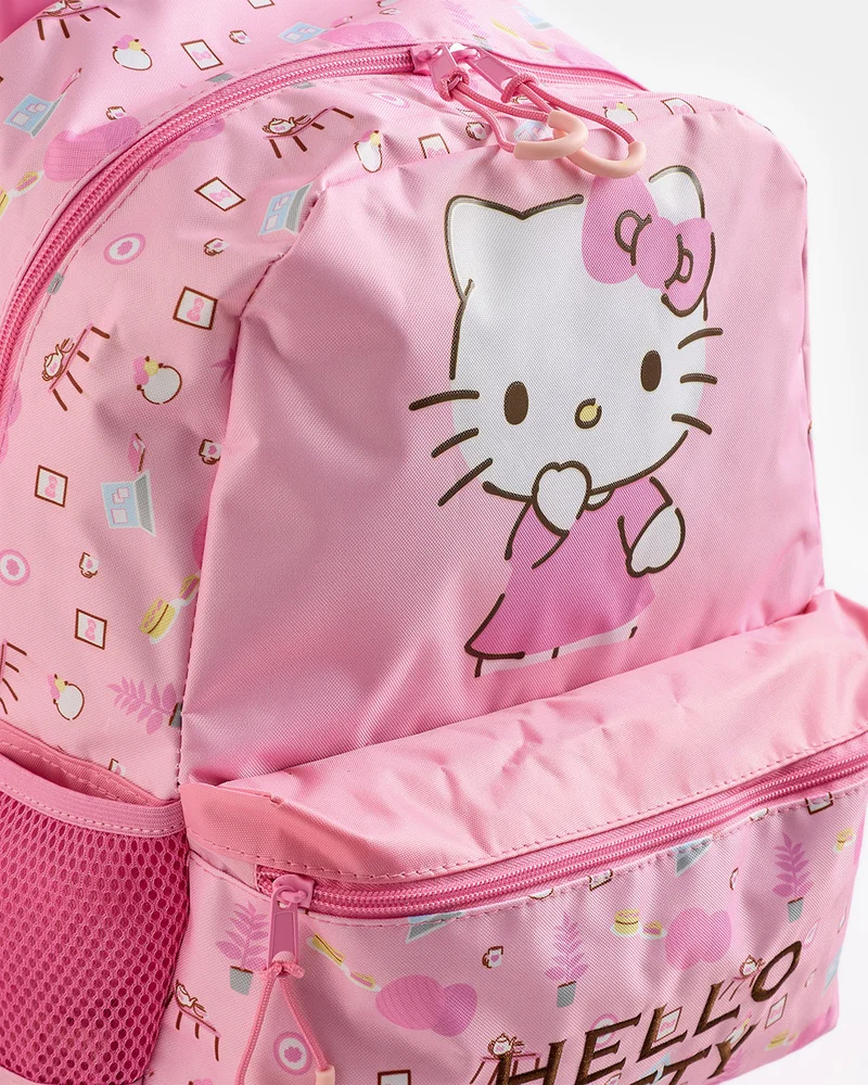 Redtag Pink Hello Kitty School Trolley Backpack (16 Inch)