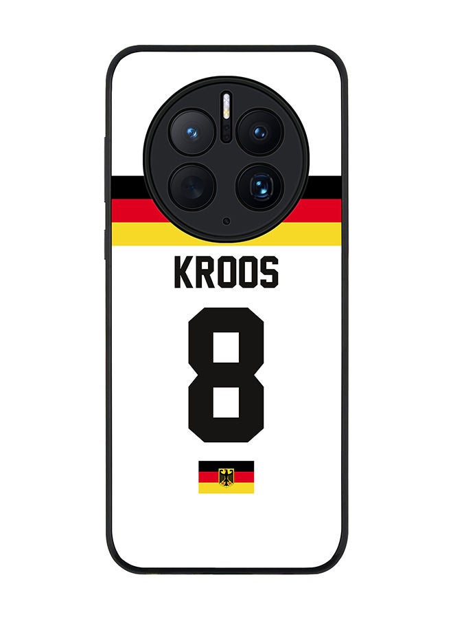 Stylizedd Rugged Black edge case for Huawei Mate 50 Pro Slim fit Soft Case Flexible Rubber Edges Anti Drop TPU Gel Thin Cover - Football Team - Germany Player Name - Kroos - Image 1