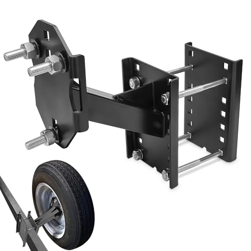 KINGWAY Spare Tire Carrier, Boat Trailer Spare Tire Mount, Heavy Duty Tire Holder Bracket for Utility Trailer Tires, Universal Fits 5x4.5, 5x5, 4x4, 6x5.5 Bolt Patterns On UTV/RV Trailer , Holds up to 350 Lbs - Image 1