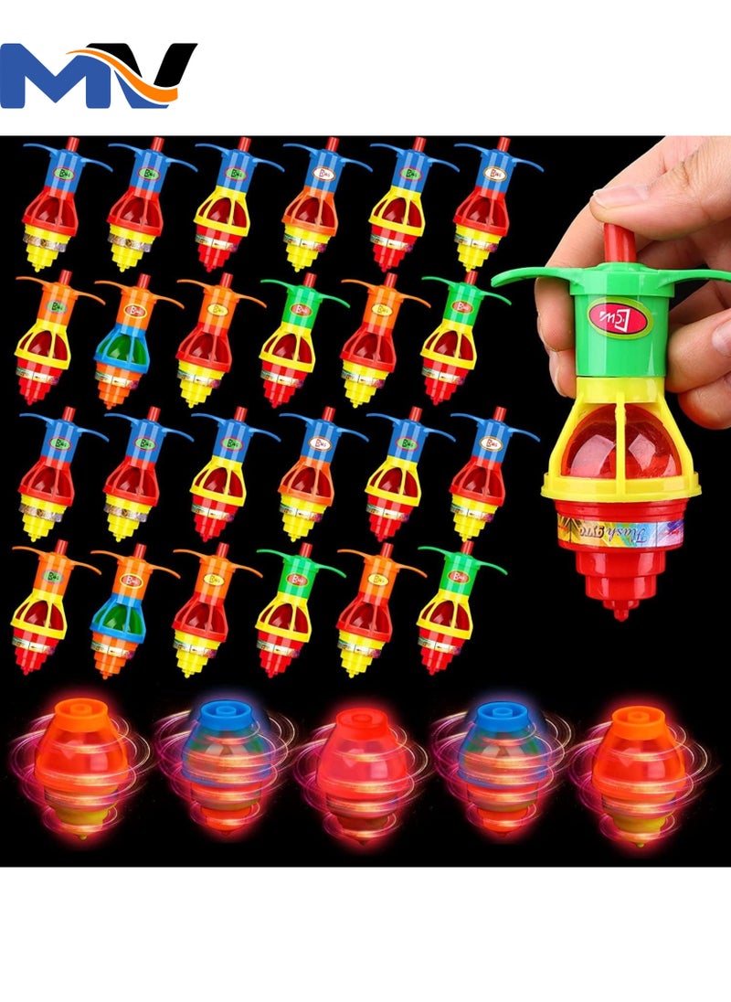 MAGIC VAULT Party Favors For Kids Birthday Giveaways- 20Pcs Led Spinning Top Glow In The Dark Return Gifts For Birthday Party Kids Birthday Gift Bulk/Mini Toys Boys And Girls Party Favors For Kids  - Image 1