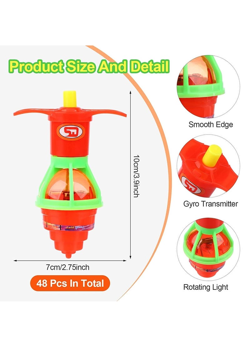 MAGIC VAULT Party Favors For Kids Birthday Giveaways- 20Pcs Led Spinning Top Glow In The Dark Return Gifts For Birthday Party Kids Birthday Gift Bulk/Mini Toys Boys And Girls Party Favors For Kids  - Image 3