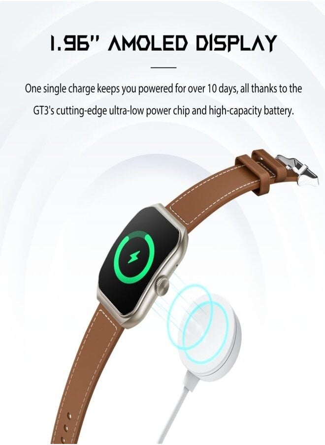 BLACK SHARK - Smart GT3 Smartwatch 1.96 AMOLED Display,100+ Sports Modes,Up to 10-Day Battery, Bluetooth Calling With ENC & IP68 Water Resistant - Silver - Image 1