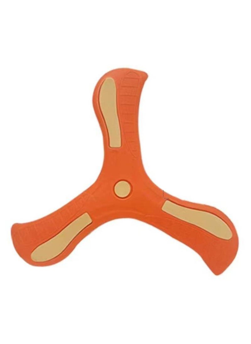 Generic Boomerang Easy to Throw Three-leaf Cross Colorful Soft Foam Design (Orange) 