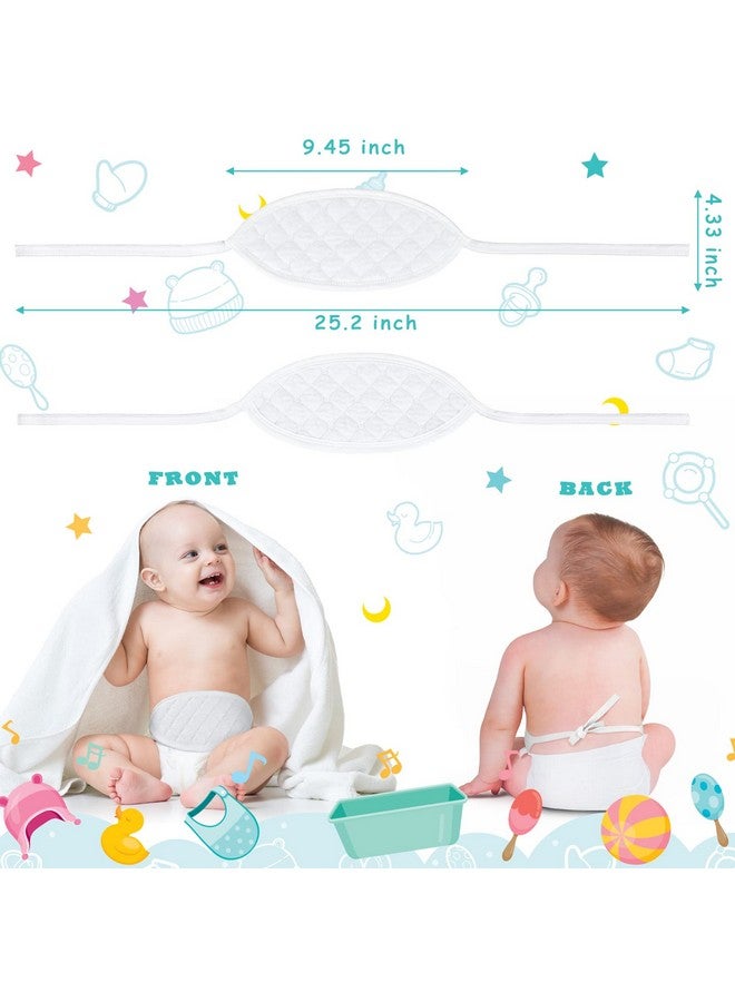 Giegxin 8 Pcs Baby Belly Band Newborn Belly Button Wrap Umbilical Cord Care Soft Infant Belly Button Band Comfort Navel Belt For Abdomen Belly Protection Babies 0 To 12 Months - Image 3