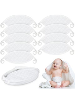 Giegxin 8 Pcs Baby Belly Band Newborn Belly Button Wrap Umbilical Cord Care Soft Infant Belly Button Band Comfort Navel Belt For Abdomen Belly Protection Babies 0 To 12 Months  - Image 1