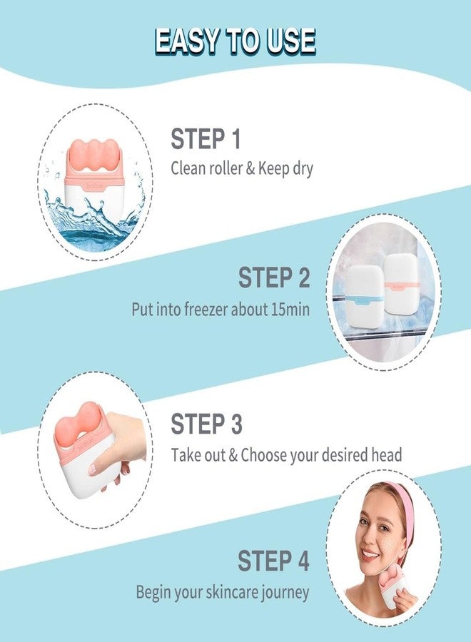 Sweetpea®2in1 Ice Roller for Face & Eye, Puffiness, Migraine, Pain Relief and Minor Injury - Diougens Lee Facial Ice Roller,Cold Therapy Massage Roller,Skin Care Products - Image 5