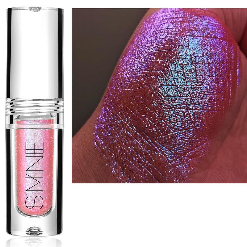 IS'MINE Glitter Liquid Eyeshadow, Chameleon Metallic Multi-Dimensional Holographic Highly Pigmented Multichrome Eyeshadows Makeup (#17)