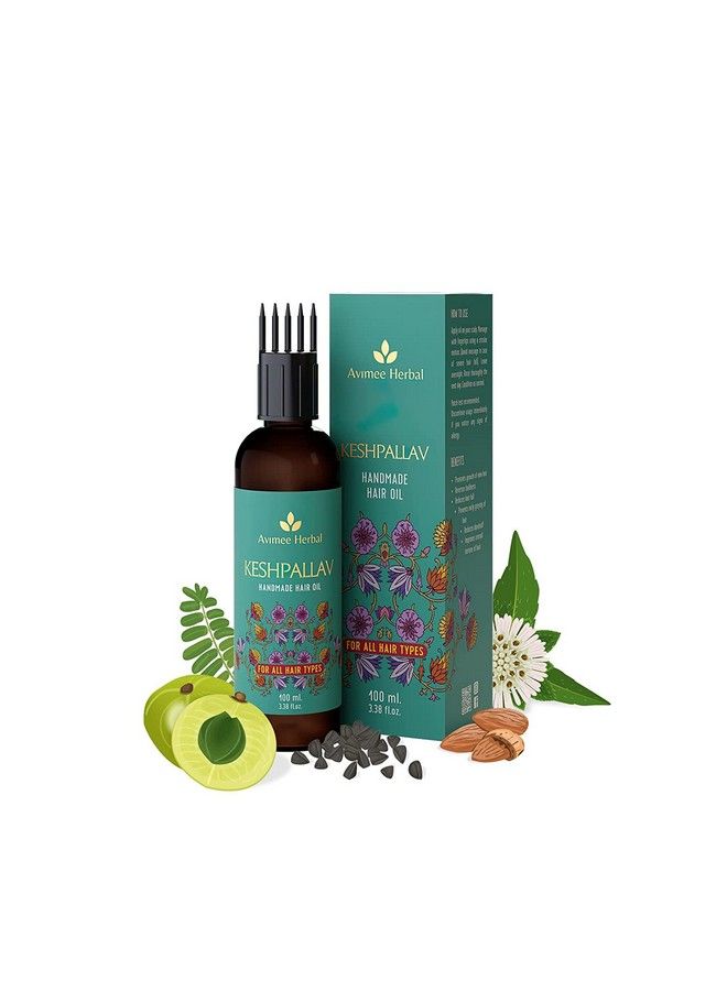 AVIMEE HERBAL زيت شعر كيشبالاف للرجال والنساء؛ يقلل من تساقط الشعر والقشرة؛ يعزز نمو الشعر؛ 100 مل - Image 1