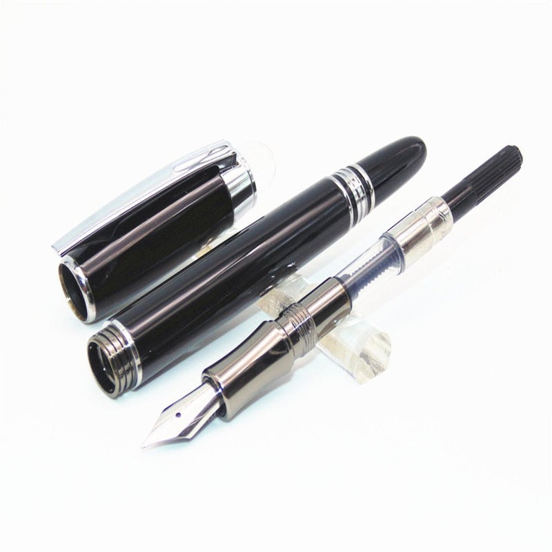 Goldleaf Baoer 79 Starwalker Combo Fountain Pen Silver Trim Checked Gift - Image 5