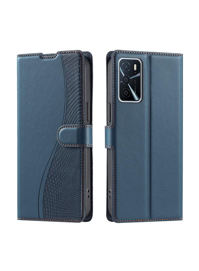 erorex Case For OPPO A54 4G / A55 4G / A54S / A56 Voltage Ultra-thin Dot Leather Phone Case - Image 1