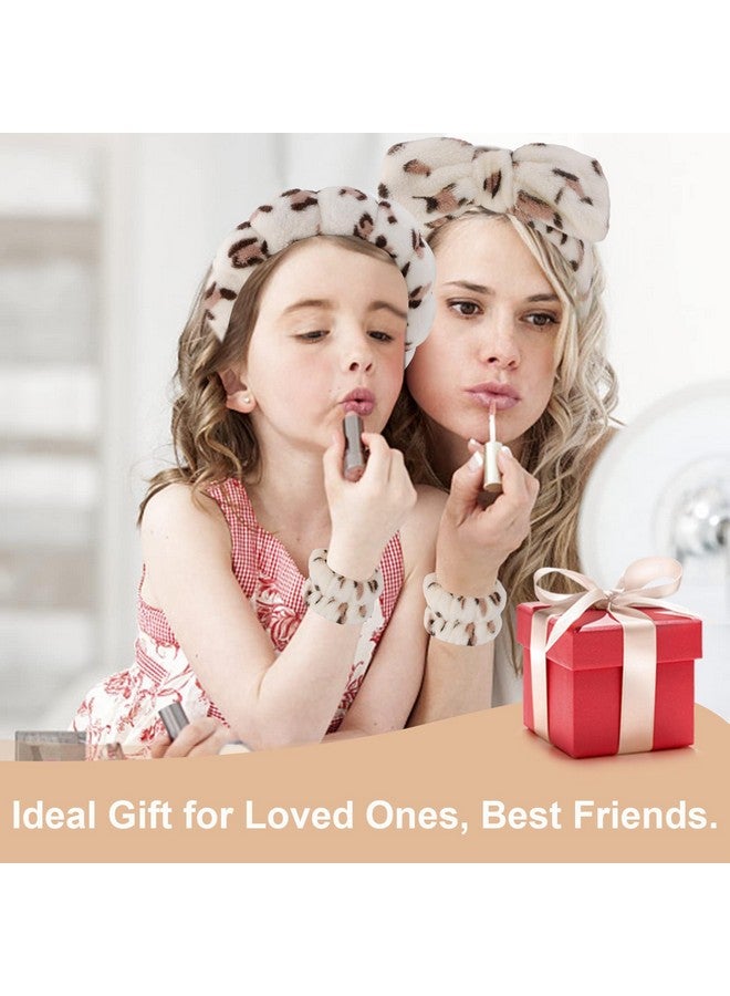 Canitor Spa Headband Wrist Bands Set With Hair Clips Skincare Headband For Washing Face Non Slip Puffy Terry Cloth Makeup Headband Cute Women Teen Girls Gifts Trendy Stuff Hair Accessories - Image 3