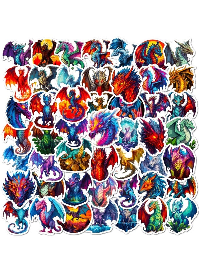 NIBEMINENT 50 Pcs Wings Of Fire Deco Kit Waterproof Stickers, High Definition Printing Bright Colors, Suitable for Laptop Skateboard Luggage Water Bottle Guitar DIY - Image 2