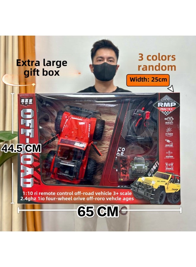 Children's Large Remote Control Car Climbing Car Racing Car Remote Control Car Boy Toy Institution Gift Stall Gift Box-Color:585-108 Energy Simulated Remote Control Car With Light  - Image 2