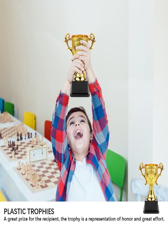 YOLUFER Mini Golden Trophy Cup Award Competition Cup Award Plastic Competition Trophy Cup for Children - Image 5