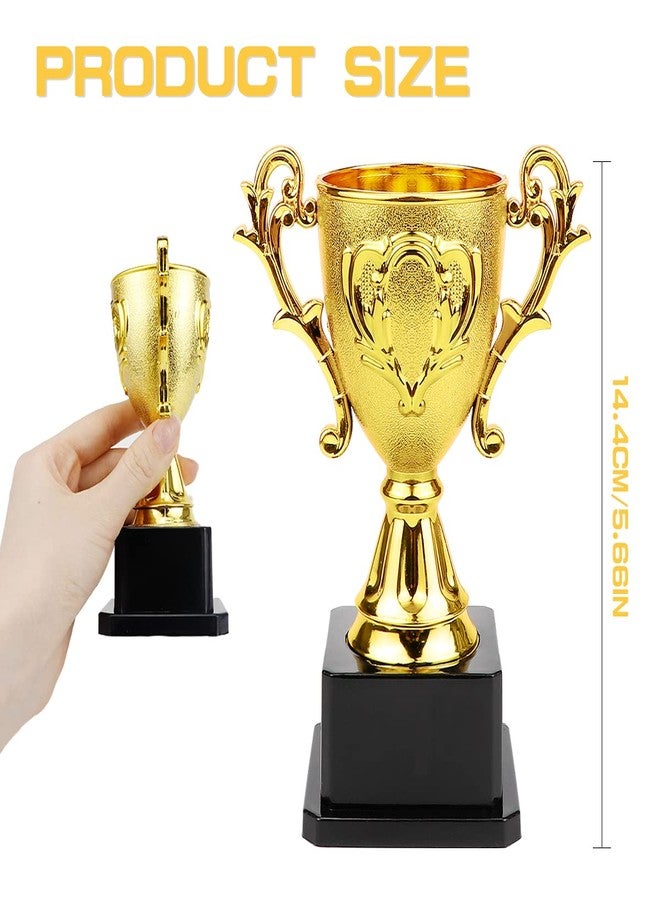 YOLUFER Mini Golden Trophy Cup Award Competition Cup Award Plastic Competition Trophy Cup for Children - Image 2