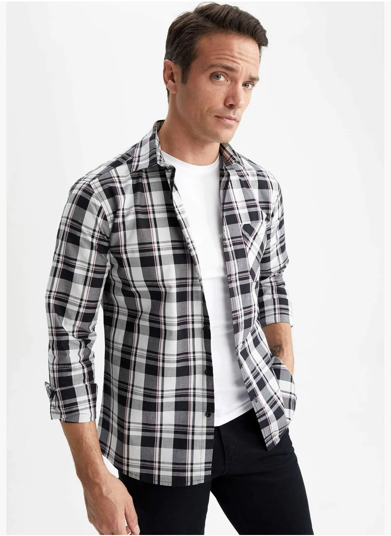 DeFacto Man Woven Long Sleeve Shirt