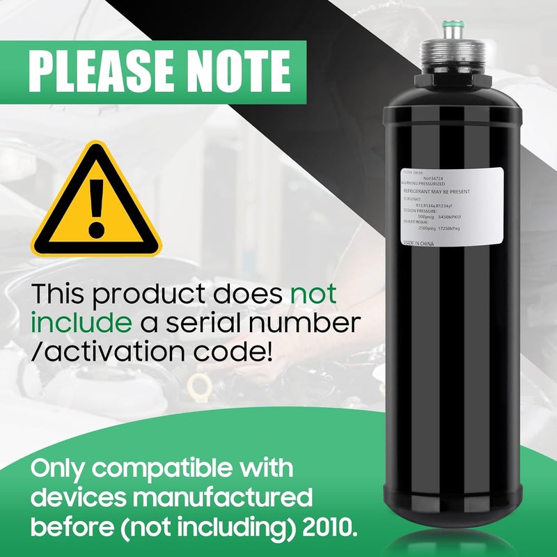 ZynoDrive 34724 A/C Recycling Filter Drier Spin-On Filter Compatible for Robinair Refrigerant Recovery Machine 17700 34134 34234 34300 34700 34800 34900 34888 34988 34288 34788 Series etc, Black - Image 2