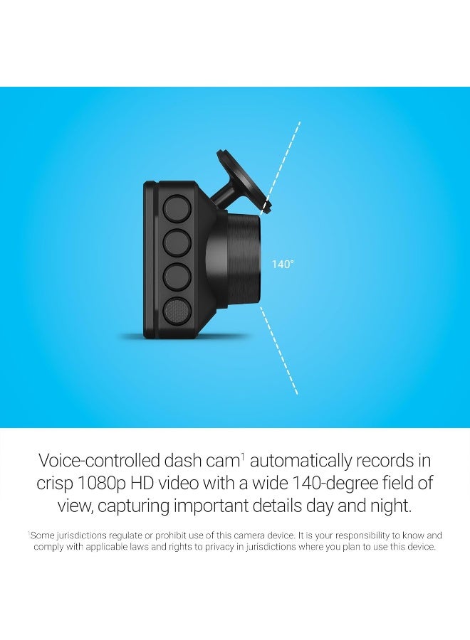 GARMIN Garmin Dash Cam X110 - Premium Dash Cam with 1080p HD Resolution, 140° Viewing Angle 2.4 Inch LCD Display, Garmin Clarity Polarising Filter and Automatic Accident Detection - Image 4
