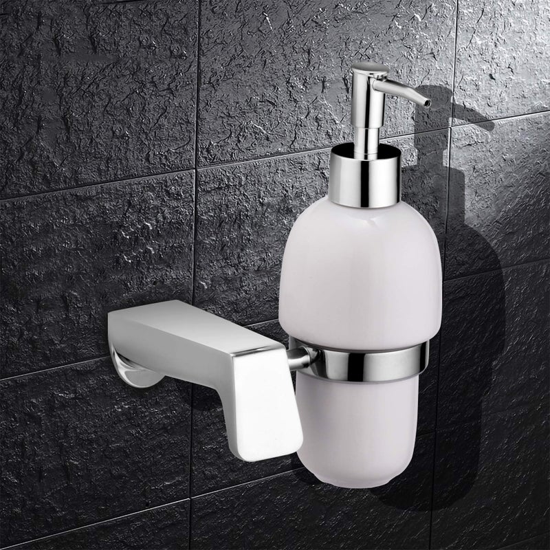 ALTON WhiteGold-Chrome, Soap Dispenser, Wall Mounted - Image 2