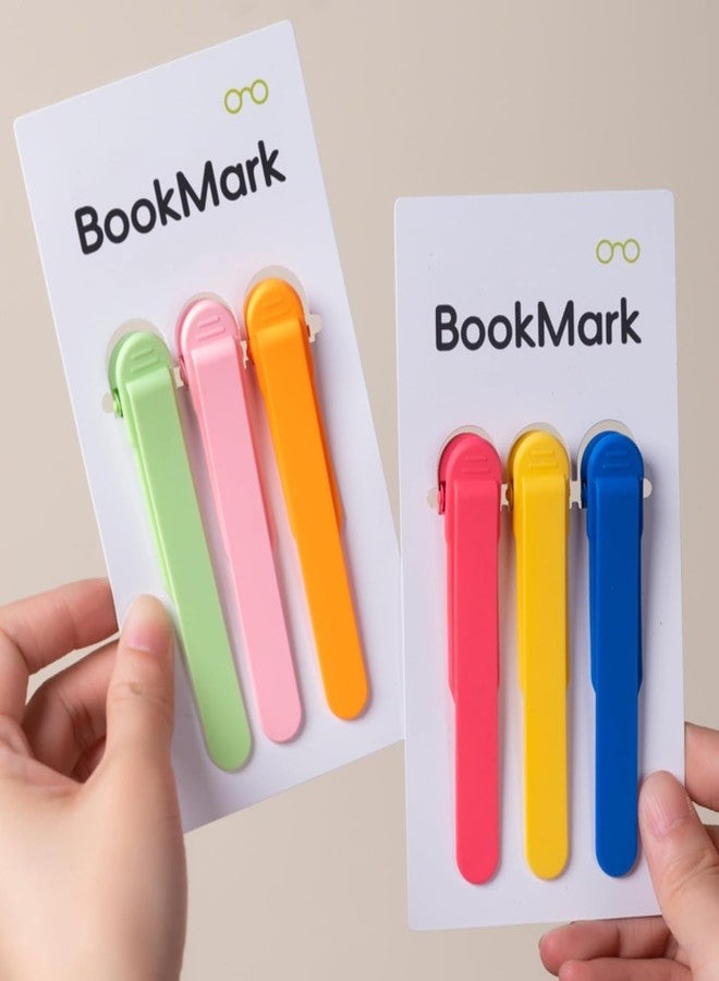 ECHSRT Silicone Automatic Bookmarks with Pen Insertion, Cute Book Marks Gifts for Reading Women, Men, Kids, Book Lovers, Readers, Unique Book Page Holders & Accessories Page Markers (Multicolor) - Image 2