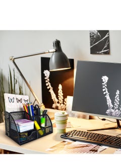 Kidepoch Pencil Holder for Desk, Metal Mesh Stationary Desktop Organizer, Strong Pen Holder Pencil Holder for School, Office and Home Desktop Accessories storage (Black)  - Image 5