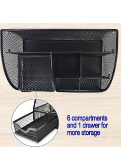 Kidepoch Pencil Holder for Desk, Metal Mesh Stationary Desktop Organizer, Strong Pen Holder Pencil Holder for School, Office and Home Desktop Accessories storage (Black)  - Image 4