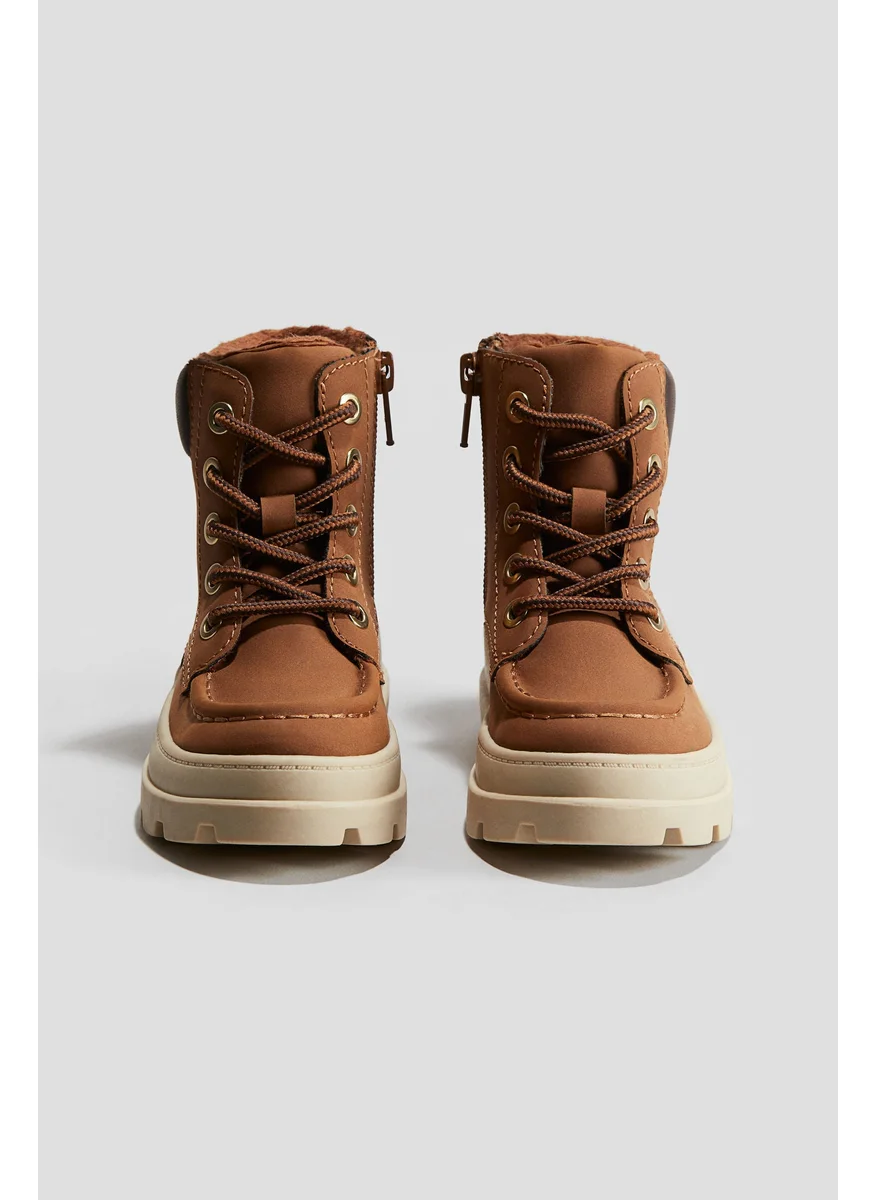 H&M Lace-Up Boots