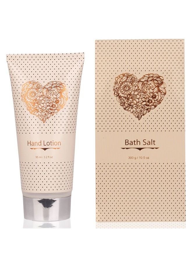 Lovestee Spa Gift Basket – Bath and Body Set with Vanilla Fragrance by Lovestee - Bath Gift Basket Includes Shower Gel, Body Lotion, Hand Lotion, Bath Salt, Eva Sponge and a Bath Puff  - Image 3