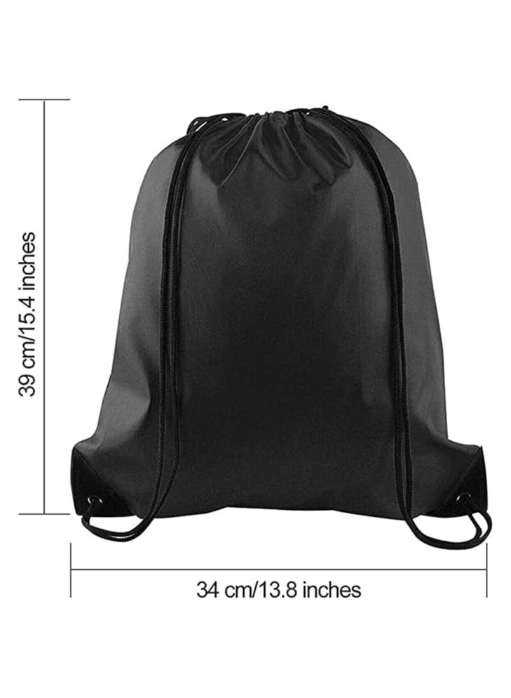 Drawstring Backpack Bags String Backpack Bulk Tote Sack Cinch Bag Sport Bags, for School Gym Traveling Yoga Beach Storage Gift (Pack Of 1) 34 X 39 Cm - Image 2
