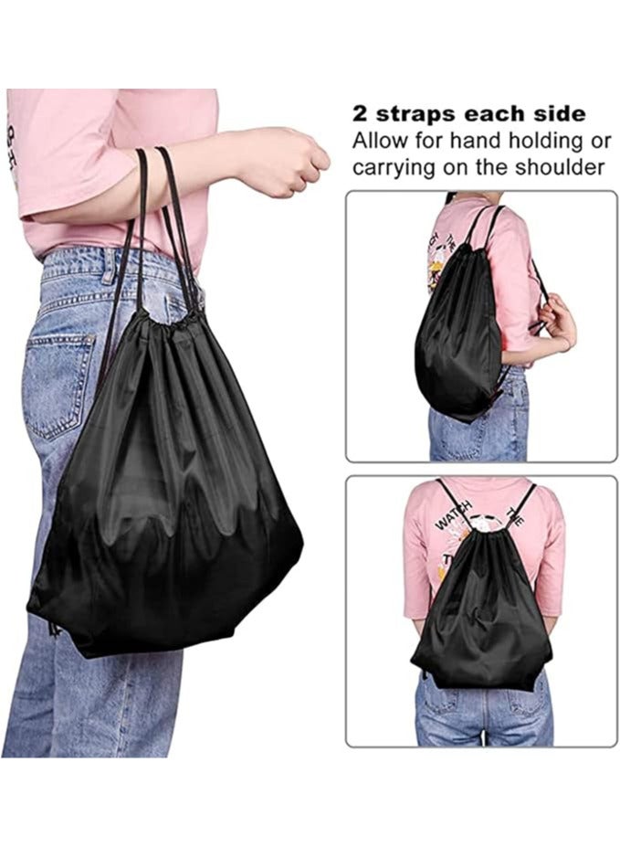 Drawstring Backpack Bags String Backpack Bulk Tote Sack Cinch Bag Sport Bags, for School Gym Traveling Yoga Beach Storage Gift (Pack Of 1) 34 X 39 Cm - Image 4