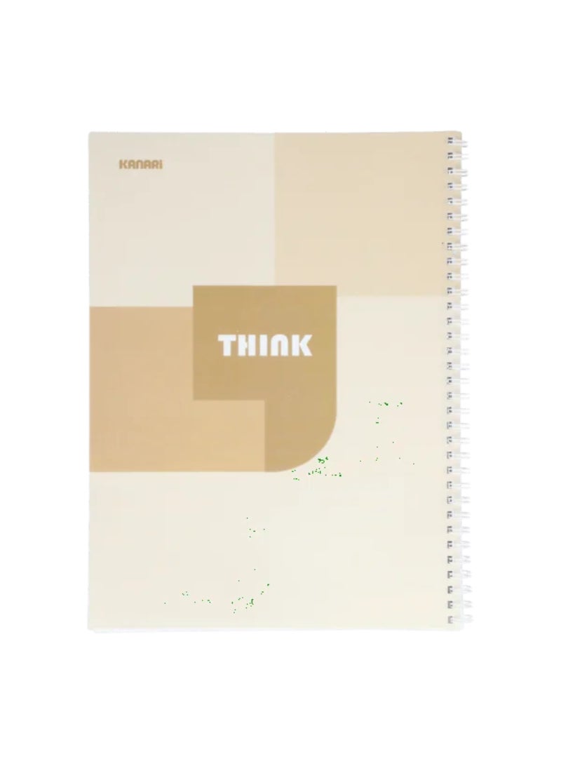 Kanari 80-Sheets A4 Spiral Bound Arabic Notebook Multicolor 90041-0011