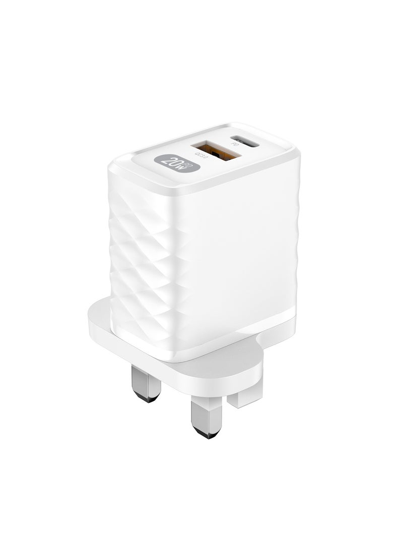 Totulife FAME Series Wall Charger PD 20W + QC UK Plug - Image 2