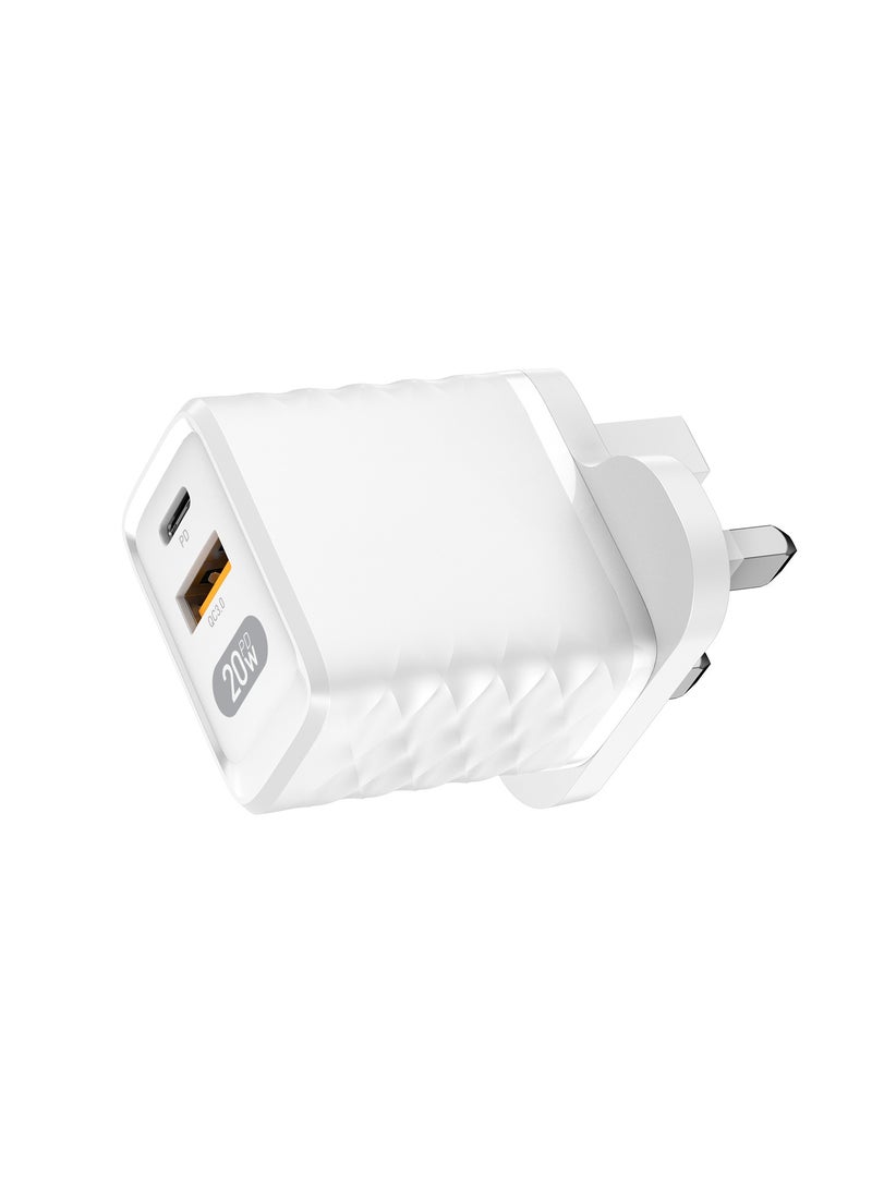 Totulife FAME Series Wall Charger PD 20W + QC UK Plug - Image 4