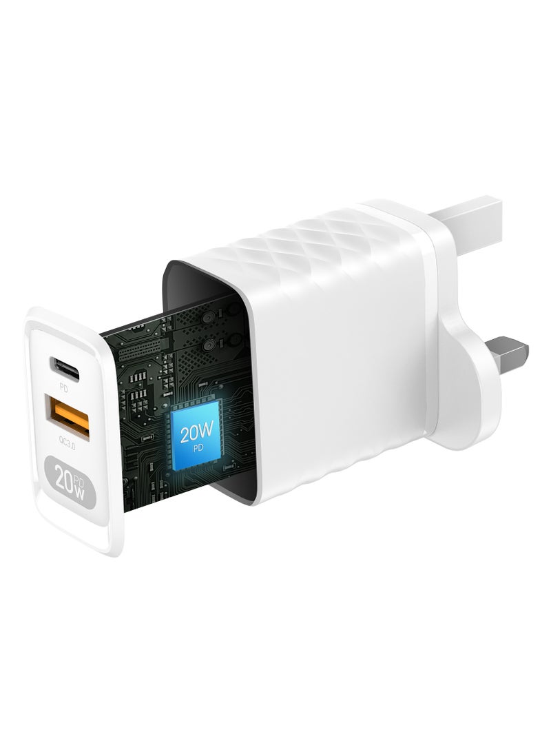 Totulife FAME Series Wall Charger PD 20W + QC UK Plug - Image 5