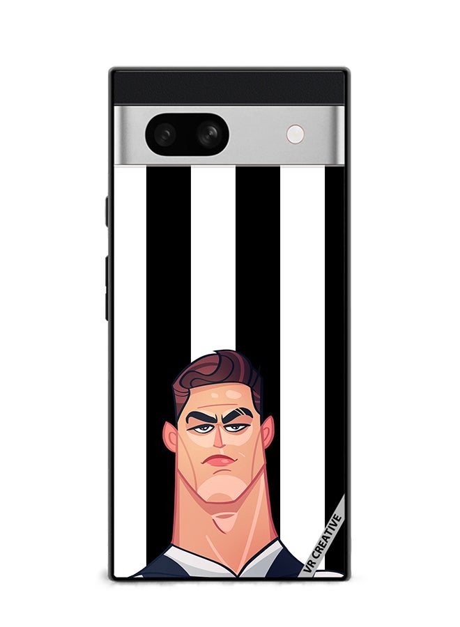 VR CREATIVE Protective Case Cover For Google Pixel 7a Cr7 Design Multicolour - Image 1