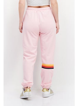 Ocean Pacific Women Drawstring Embroidered Logo Sweatpants, Pink  - Image 2