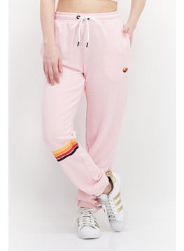 Ocean Pacific Women Drawstring Embroidered Logo Sweatpants, Pink  - Image 1
