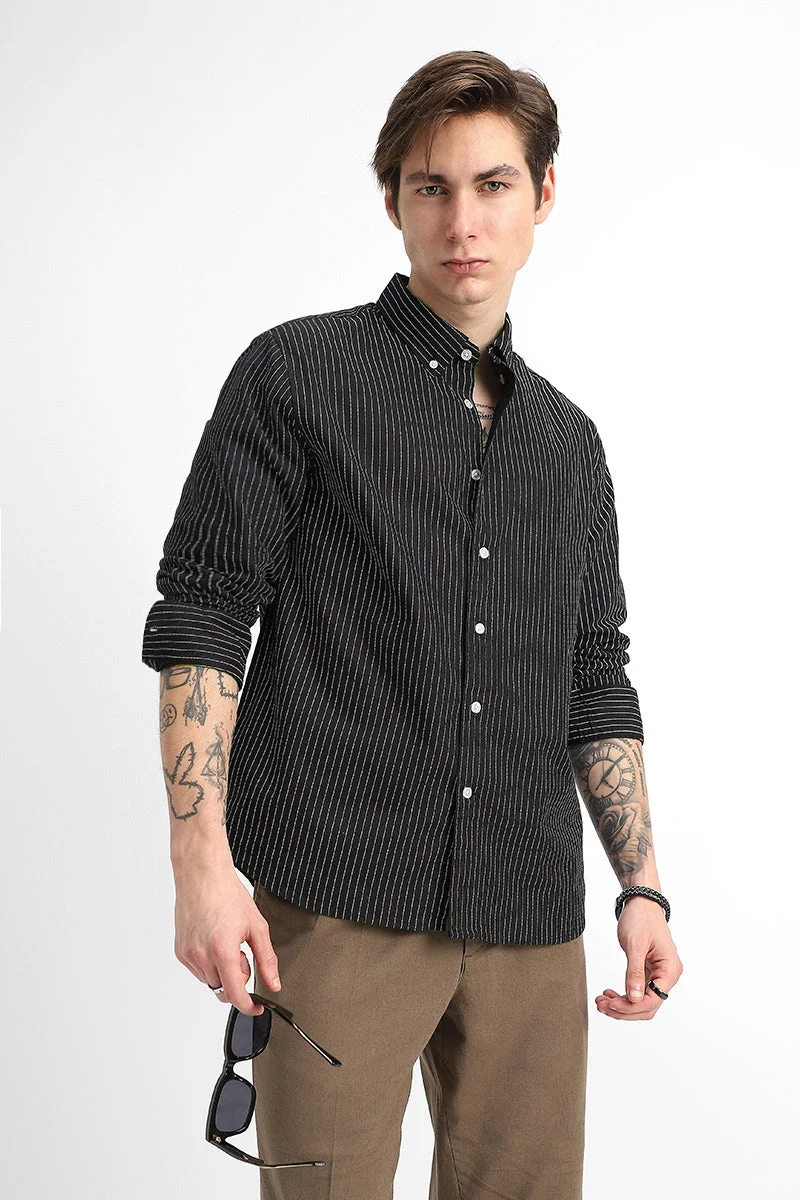 SNITCH 100% Cotton Stripes Regular Fit Shirt