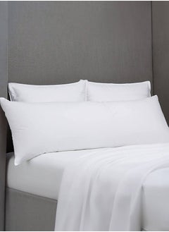 In-House 2 Pieces | Microfiber Solid Long Sleeping Pillow  - 150x50 cm - White  - Image 3