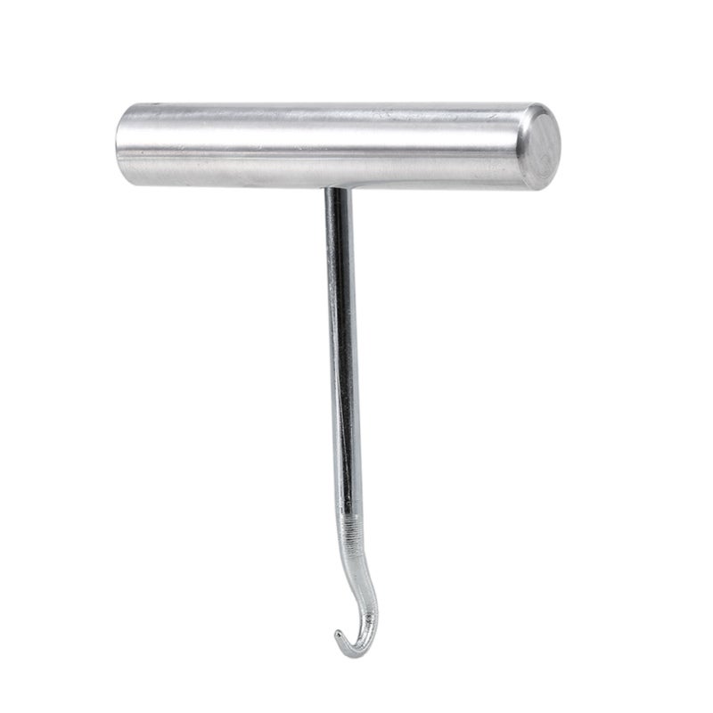 POWERTI Racquet Stringing Tool: Stainless Steel T-Shape Bent Tip - String Straightening Assistance Tool for Badminton Tennis Squash Racquets - Image 1